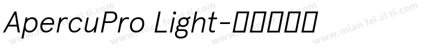 ApercuPro Light字体转换